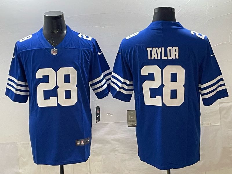 Men 2025 Indianapolis Colts #28 Taylor blue  Nike Limited NFL Jersey 01->toronto blue jays->MLB Jersey